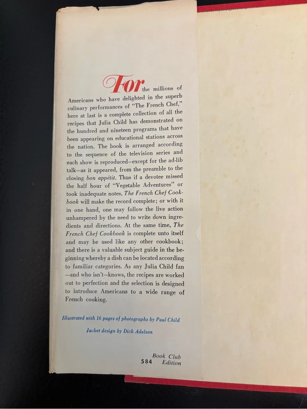 The French Chef Cookbook by Julia Child - 1968 Hardcover